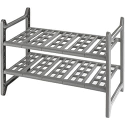 Wenko - Organizzatore sottolavello Cucina, Mensola telescopica Flexi, 2 ripiani extra per la conservazione, regolabile in lunghezza, Plastica,