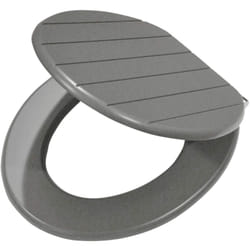 Tiger - Baya Sedile per wc, Acciaio Inox, Grigio, 37,5 x 5 x 43 cm