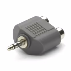 Vivanco T 550-N, 3.5mm, 2 x RCA, Nero