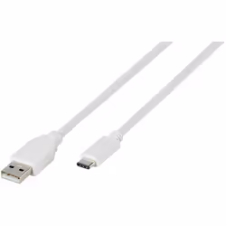 Vivanco DCVVUSBC20A12W, 1,2 m, USB C, USB A, Bianco