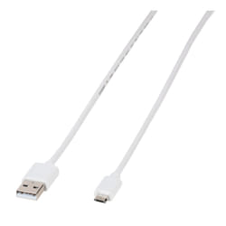 Vivanco PBMUSBVVW cavo USB USB 2.0 1 m USB A Micro-USB B Bianco