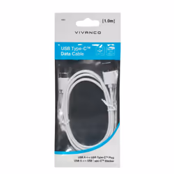 Vivanco 39452 cavo per cellulare Bianco 1 m USB A USB C