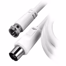 Vivanco STC FB15-N, 1,5 m, F M, coax FM, Bianco