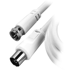Vivanco STC FB15-N cavo coassiale 1,5 m F M coax FM Bianco