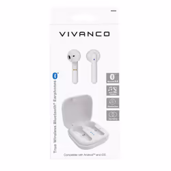Vivanco Urban Pair Auricolari Bluetooth Bianco - Vista aggiuntiva 3