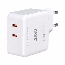 Vivanco Super Fast Power Delivery Dual, Interno, AC, Bianco
