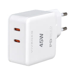 Vivanco Super Fast Power Delivery Dual Universale Bianco AC Ricarica rapida Interno