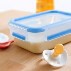 EMSA 508558 recipiente per cibo Rettangolare Scatola 1 L Blu, Trasparente 3 pz - Vista aggiuntiva 4