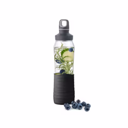 EMSA KW DRINK2GO N31001 Uso quotidiano 700 ml Vetro Nero, Trasparente - Vista aggiuntiva 5