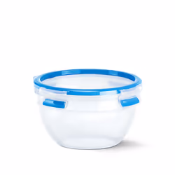 EMSA CLIP & CLOSE N10116 Rotondo Contenitore 2,6 L Blu, Trasparente 2 pz