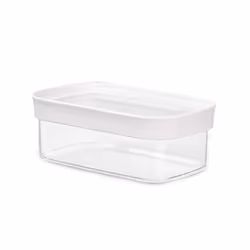 EMSA Optima, Contenitore, Rettangolare, 0,45 L, Trasparente, Bianco, Stirene metil metacrilato (MS), Elastomero Termoplastico ...