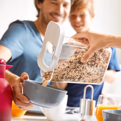 EMSA Optima Rettangolare Contenitore 1,6 L Trasparente, Bianco 1 pz