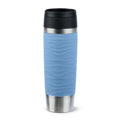 EMSA Travel Mug Waves Grande 500 ml Blu, Acciaio inox