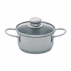Fissler Snack, Pentola singola, Acciaio inox, Acciaio inox, 0,5 L, Vetro, 12 cm