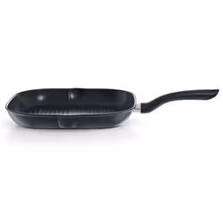 Fissler 045-601-28-100/0, Quadrato, Bistecchiera, Nero, PTFE, 80 °C, Alluminio