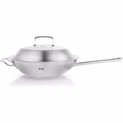 Fissler 084-888-30-000/0, Rotondo, Wok/padella per cottura al salto, Acciaio inox, 230 °C, Acciaio inox, 4,1 L