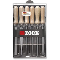 Dick - f. Set di lime per chiavi, 6 pezzi, lunghezza del taglio 100 mm, per ferro, acciaio, metalli non ferrosi