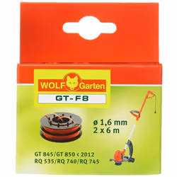 Descrizione Filocassetta è utilizzabile per: GT 845, GT 850. Contenuto della confezione Filocassetta 2x6 metri
