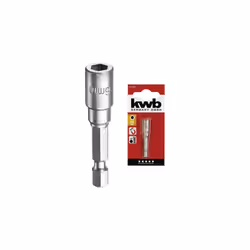 MAGNETICO MM 8X50 In acciaio al cromo vanadio S2. Magnetico. Con attacco esagonale da 1/4".