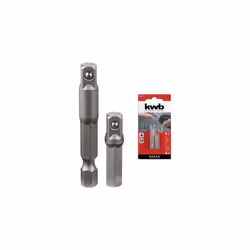 MM 30X1/4" + 50X1/4" CF=PZ 2 In acciaio al cromovanadio. Attacco esagonale da 1/4" e quadro da 1/4". Lunghezza Mm. 30 e 50.