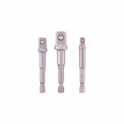 1/4"+ 3/8"+1/2" CF=PZ 3 In acciaio al cromovanadio. Attacco esagonale da 1/4" e quadro da 1/4". Lunghezza Mm. 30 e 50.