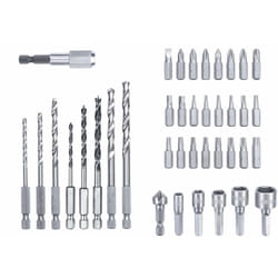 Einhell - kwb by Set di 39 punte per trapano, 39 pezzi, accessori per utensili (punte e punte da 39 pezzi, adatto per tutti gli avvitatori con