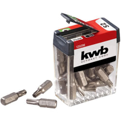 KWB - 25 x bit T25 scatola dispenser 120296 (25 mm, c 6,3, iso 1173 value pack), 1 v, pezzo