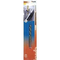 KWB Ø 5 mm punta per metalli HSS TiN 238650 (punta elicoidale HSS, qualità industriale, rettifica di precisione, alta velocità di taglio, DIN 338,