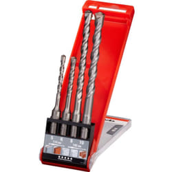 240400 Acciaio 40CR Punta perforatrice 4 parti 5 mm, 6 mm, 8 mm, 10 mm Lunghezza totale 110 mm SDS-Plus 1 kit - KWB