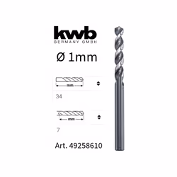 Art. 49258610 KWB La punta per metallo kwb HSS-M2 Inox è una punta di lunga durata per lavori di precisione sull' acciaio ino ...
