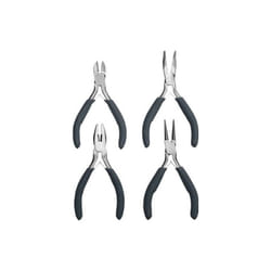 KWB - set 4 pz pinze per elettronica in acciaio al carbonio e manici rivestiti by Einhell