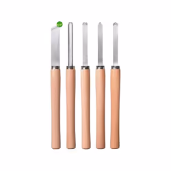 Set di 5 utensili per tornitura del brand tedesco Einhell realizzati con maniglie ergonomiche per proteggere i polsi durante ...