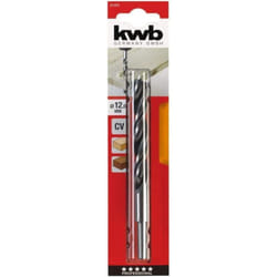 KWB - Drill a spirale in legno ø 8.0 mm 511468 (acciaio cv, forma speciale a spirale a 2 bit, qualità industriale)