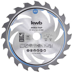 KWB - 583354 Lama circolare in metallo duro 150 x 16 x 1.0 mm Numero di denti: 20 1 pz.