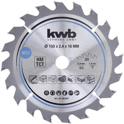 KWB - 583357 Lama circolare in metallo duro 150 x 16 mm 1 pz.