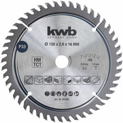 KWB - tct sawbl.fine 150x16 48T