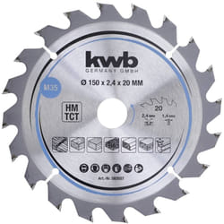 KWB - 583557 Lama circolare in metallo duro 150 x 20 mm 1 pz.