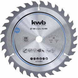 KWB - tct sawbl.mid. 190x16 30T