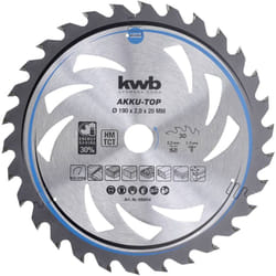 kwb 586654 Lama circolare in metallo duro 190 x 20 x 1.3 mm Numero di denti: 30 1 pz.