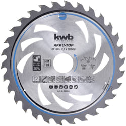KWB - 586954 Lama circolare in metallo duro 190 x 30 x 1.3 mm Numero di denti: 30 1 pz.