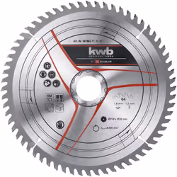 Lama in metallo duro (TCT) con 64 denti di sega, diametro lama 210 mm, diametro foro 30 mm e uno spessore di 1,2 mm. Adatto p ...