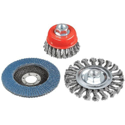 Kit spazzole a filo per smerigliatrice angolare 597510 3 pz. - KWB