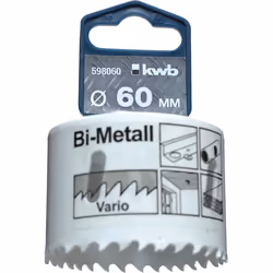 kwb 598060, Singolo, Trapano, Alluminio, Rame, Cartongesso, Plastica, Acciaio, Legno, Bianco, Bimetallo, High-Speed Steel (HS ...