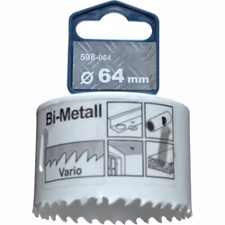 kwb 598064, Singolo, Trapano, Alluminio, Rame, Cartongesso, Plastica, Acciaio, Legno, Bianco, Bimetallo, High-Speed Steel (HS ...