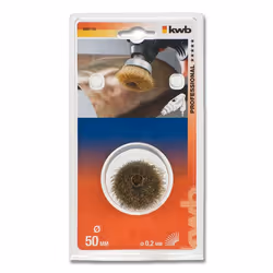kwb 609110 Ruota a raggi di filo di acciaio Spazzola a forma di tazza 5 cm