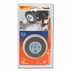 kwb 609830 Ruota a raggi di filo di acciaio Spazzola a disco 7,5 cm
