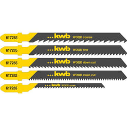 617285 Kit lame per seghetto alternativo per legno 5 pz. - KWB