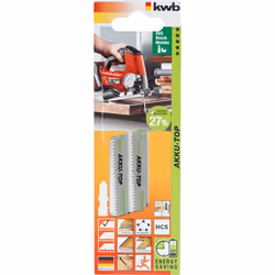 kwb 623420, Lama per seghetto alternativo, In legno duro, Laminato, Parquet, Plastica, Legno dolce, Acciaio al carbonio (HCS) ...