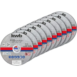 Dischi Da Taglio 125 mm x 1 mm Box 10 Pezzi KWB