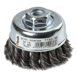 kwb 719236 Ruota a raggi di filo di acciaio Spazzola a forma di tazza 6,6 cm